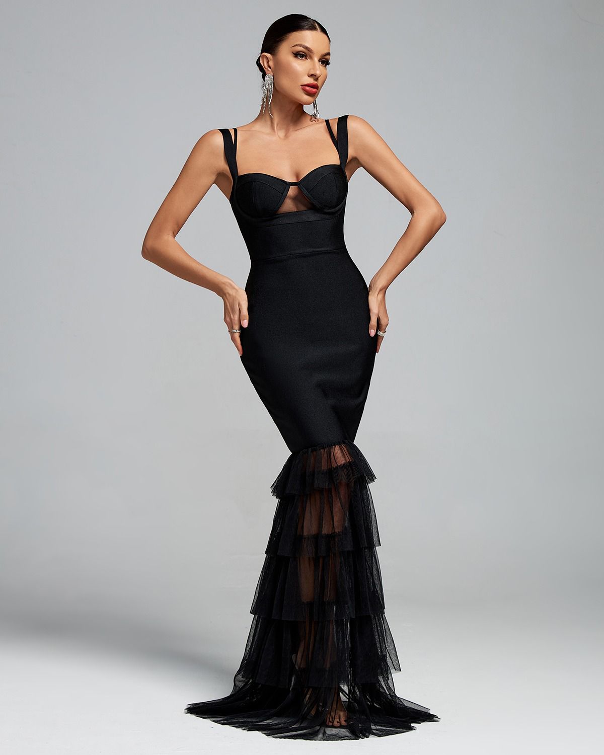 Ocstrade Women Baccl Lower Lace Party Dress