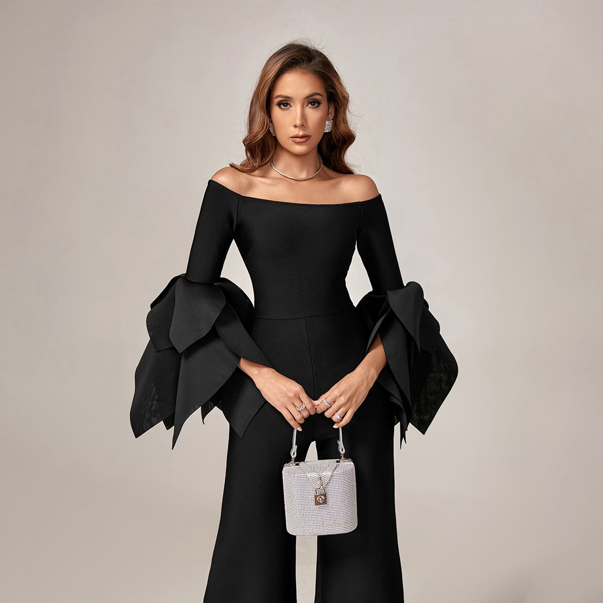 Flared-Leg Jumpsuit