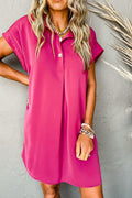 Flowy Buttoned Shirt Dress