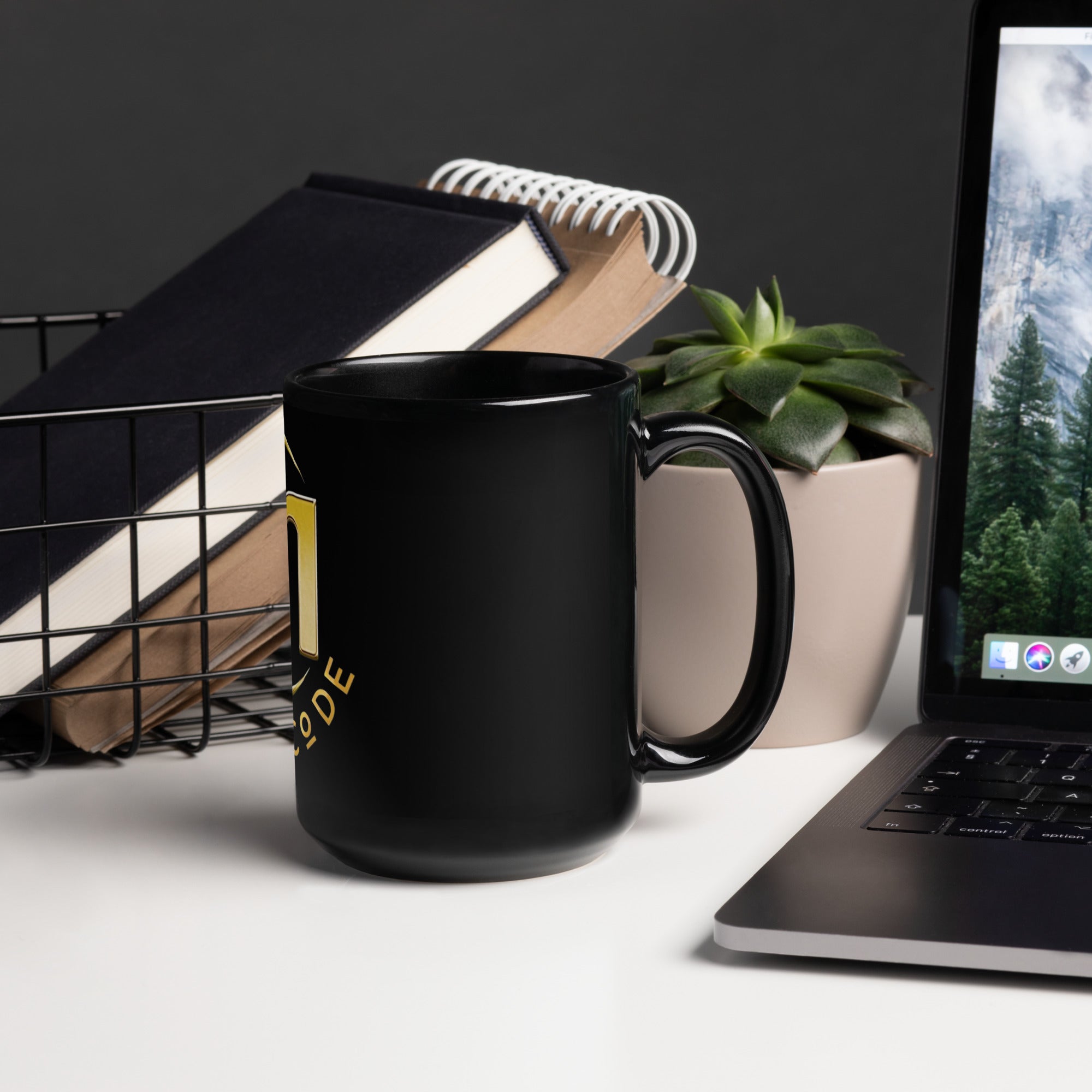 MDC Black Glossy Mug